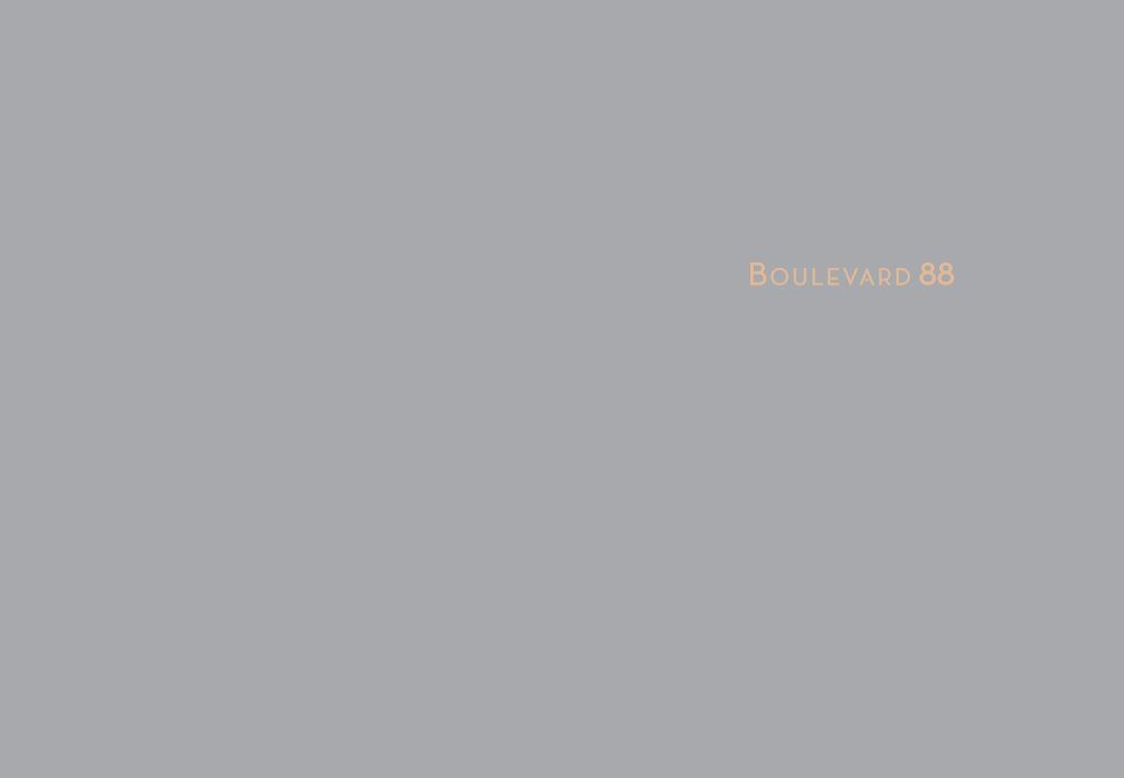 boulevard 88 brochure cover image